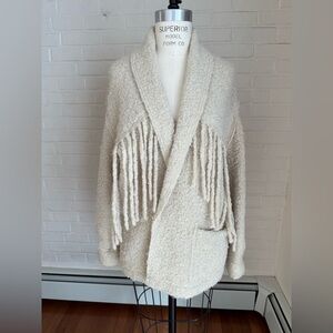 Elegant Forte Forte Women's Fringe Alpaca Sweater Jacket
